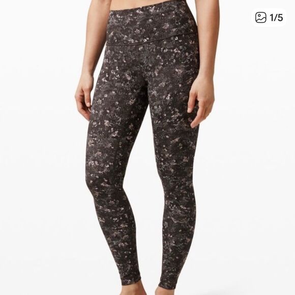 Lululemon Wunder Under High Rise Tight Legging Floral Equalized Multi - Picture 8 of 9